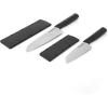imageKitchenAid Classic 12 Piece Knife Block Set with Built in Knife Sharpener High Carbon Japanese Stainless Steel Kitchen Knives Sharp Kitchen Knife Set with Block Rubberwood2Piece Santoku Set