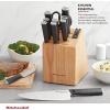 imageKitchenAid Classic 12 Piece Knife Block Set with Built in Knife Sharpener High Carbon Japanese Stainless Steel Kitchen Knives Sharp Kitchen Knife Set with Block Rubberwood12Piece Block Set