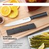 imageKitchenAid Classic 12 Piece Knife Block Set with Built in Knife Sharpener High Carbon Japanese Stainless Steel Kitchen Knives Sharp Kitchen Knife Set with Block Rubberwood8Inch Slicing Knife