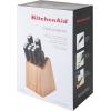 imageKitchenAid Classic 12 Piece Knife Block Set with Built in Knife Sharpener High Carbon Japanese Stainless Steel Kitchen Knives Sharp Kitchen Knife Set with Block Rubberwood15Piece Block Set
