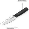 imageKitchenAid Classic 12 Piece Knife Block Set with Built in Knife Sharpener High Carbon Japanese Stainless Steel Kitchen Knives Sharp Kitchen Knife Set with Block Rubberwood35Inch Paring Knife
