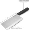 imageKitchenAid Classic 12 Piece Knife Block Set with Built in Knife Sharpener High Carbon Japanese Stainless Steel Kitchen Knives Sharp Kitchen Knife Set with Block Rubberwood6Inch Cleaver Knife