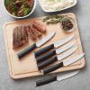 imageKitchenAid Classic 12 Piece Knife Block Set with Built in Knife Sharpener High Carbon Japanese Stainless Steel Kitchen Knives Sharp Kitchen Knife Set with Block Rubberwood6Piece Steak Knife Set