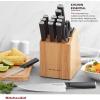 imageKitchenAid Classic 12 Piece Knife Block Set with Built in Knife Sharpener High Carbon Japanese Stainless Steel Kitchen Knives Sharp Kitchen Knife Set with Block Rubberwood15Piece Block Set