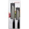 imageKitchenAid Classic 12 Piece Knife Block Set with Built in Knife Sharpener High Carbon Japanese Stainless Steel Kitchen Knives Sharp Kitchen Knife Set with Block Rubberwood2Piece Santoku Set