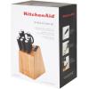 imageKitchenAid Classic 12 Piece Knife Block Set with Built in Knife Sharpener High Carbon Japanese Stainless Steel Kitchen Knives Sharp Kitchen Knife Set with Block Rubberwood12Piece Block Set