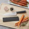 imageKitchenAid Classic 12 Piece Knife Block Set with Built in Knife Sharpener High Carbon Japanese Stainless Steel Kitchen Knives Sharp Kitchen Knife Set with Block Rubberwood7Inch Santoku Knife