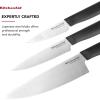 imageKitchenAid Classic 12 Piece Knife Block Set with Built in Knife Sharpener High Carbon Japanese Stainless Steel Kitchen Knives Sharp Kitchen Knife Set with Block Rubberwood3Piece Chef Knife Set