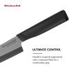 imageKitchenAid Classic Ceramic Santoku Knife with CustomFit Blade Cover Sharp Kitchen Knife DishwasherSafe 5inch BlackBlack
