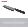 imageKitchenAid Classic Ceramic Santoku Knife with CustomFit Blade Cover Sharp Kitchen Knife DishwasherSafe 5inch BlackBlack