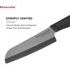 imageKitchenAid Classic Ceramic Santoku Knife with CustomFit Blade Cover Sharp Kitchen Knife DishwasherSafe 5inch BlackBlack