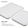 imageKitchenAid Classic Nonslip 2 Piece Plastic Cutting Board Set of 2 White