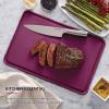 imageKitchenAid Classic Plastic Cutting Board with Perimeter Trench and Non Slip Edges Dishwasher Safe 12 x 18 inch BeetrootBeetroot