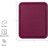 imageKitchenAid Classic Plastic Cutting Board with Perimeter Trench and Non Slip Edges Dishwasher Safe 12 x 18 inch BeetrootBeetroot