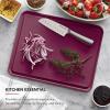 imageKitchenAid Classic Plastic Cutting Board with Perimeter Trench and Non Slip Edges Dishwasher Safe 12 x 18 inch BeetrootBeetroot