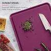 imageKitchenAid Classic Plastic Cutting Board with Perimeter Trench and Non Slip Edges Dishwasher Safe 12 x 18 inch BeetrootBeetroot