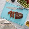 imageKitchenAid Classic Plastic Cutting Board with Perimeter Trench and Non Slip Edges Dishwasher Safe 12 x 18 inch BeetrootBlue