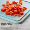 imageKitchenAid Classic Plastic Cutting Board with Perimeter Trench and Non Slip Edges Dishwasher Safe 12 x 18 inch BeetrootBlue