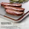 imageKitchenAid Classic Plastic Cutting Board with Perimeter Trench and Non Slip Edges Dishwasher Safe 12 x 18 inch BeetrootGray