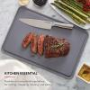imageKitchenAid Classic Plastic Cutting Board with Perimeter Trench and Non Slip Edges Dishwasher Safe 12 x 18 inch BeetrootGray