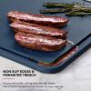 imageKitchenAid Classic Plastic Cutting Board with Perimeter Trench and Non Slip Edges Dishwasher Safe 12 x 18 inch BeetrootInk Blue