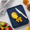 imageKitchenAid Classic Plastic Cutting Board with Perimeter Trench and Non Slip Edges Dishwasher Safe 12 x 18 inch BeetrootInk Blue