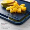 imageKitchenAid Classic Plastic Cutting Board with Perimeter Trench and Non Slip Edges Dishwasher Safe 12 x 18 inch BeetrootInk Blue