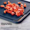imageKitchenAid Classic Plastic Cutting Board with Perimeter Trench and Non Slip Edges Dishwasher Safe 12 x 18 inch BeetrootInk Blue