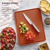 imageKitchenAid Classic Plastic Cutting Board with Perimeter Trench and Non Slip Edges Dishwasher Safe 12 x 18 inch BeetrootScorched Orange