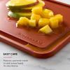 imageKitchenAid Classic Plastic Cutting Board with Perimeter Trench and Non Slip Edges Dishwasher Safe 12 x 18 inch BeetrootScorched Orange