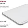 imageKitchenAid Classic Plastic Cutting Board with Perimeter Trench and Non Slip Edges Dishwasher Safe 12 x 18 inch BeetrootWhiteGray