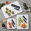 imageKitchenAid Classic Plastic Cutting Board with Perimeter Trench and Non Slip Edges Dishwasher Safe 12 x 18 inch BeetrootWhiteGray