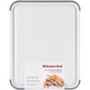 imageKitchenAid Classic Plastic Cutting Board with Perimeter Trench and Non Slip Edges Dishwasher Safe 12 x 18 inch BeetrootWhiteGray