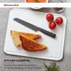 imageKitchenAid Classic Plastic Cutting Board with Perimeter Trench and Non Slip Edges Dishwasher Safe 12 x 18 inch BeetrootWhiteGray