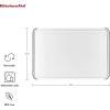imageKitchenAid Classic Plastic Cutting Board with Perimeter Trench and Non Slip Edges Dishwasher Safe 12 x 18 inch BeetrootWhiteGray