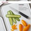 imageKitchenAid Classic Plastic Cutting Board with Perimeter Trench and Non Slip Edges Dishwasher Safe 12 x 18 inch BeetrootWhiteGray