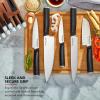 imageKitchenAid Classic Slim Knife Block Set with BuiltIn Knife Sharpener High Carbon Stainless Steel Kitchen Knives Sharp Kitchen Knife Set with Block Black 14 PieceNatural