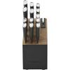 imageKitchenAid Classic Slim Knife Block Set with BuiltIn Knife Sharpener High Carbon Stainless Steel Kitchen Knives Sharp Kitchen Knife Set with Block Black 14 PieceBlack