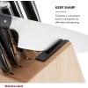 imageKitchenAid Gourmet 14 Piece Forged Triple Rivet Knife Block Set with Built in Knife Sharpener High Carbon Japanese Stainless Steel Kitchen Knives Sharp Kitchen Knife Set with Block Birchwood
