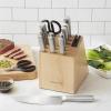 imageKitchenAid Gourmet 14 piece Forged Stainless Steel Knife Block Set with Built in Knife Sharpener High Carbon Japanese Stainless Steel Sharp Kitchen Knife Set with Block Birchwood