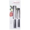 imageKitchenAid Gourmet 4 Piece Forged Triple Rivet Steak Knife Set High Carbon Japanese Steel Sharp Kitchen Knife Set 45 inch Black2Piece Utility and Paring Knife Set