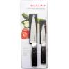 imageKitchenAid Gourmet 4 Piece Forged Triple Rivet Steak Knife Set High Carbon Japanese Steel Sharp Kitchen Knife Set 45 inch Black2Piece Utility and Paring Knife Set