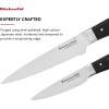imageKitchenAid Gourmet 4 Piece Forged Triple Rivet Steak Knife Set High Carbon Japanese Steel Sharp Kitchen Knife Set 45 inch Black2Piece Utility and Paring Knife Set