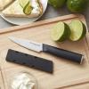 imageKitchenAid Gourmet 4 Piece Forged Triple Rivet Steak Knife Set High Carbon Japanese Steel Sharp Kitchen Knife Set 45 inch Black45Inch Fine Edge Utility Knife