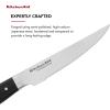imageKitchenAid Gourmet 4 Piece Forged Triple Rivet Steak Knife Set High Carbon Japanese Steel Sharp Kitchen Knife Set 45 inch Black4Piece Steak Knife Set