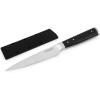 imageKitchenAid Gourmet 4 Piece Forged Triple Rivet Steak Knife Set High Carbon Japanese Steel Sharp Kitchen Knife Set 45 inch Black55Inch Serrated Utility Knife