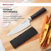 imageKitchenAid Gourmet 4 Piece Forged Triple Rivet Steak Knife Set High Carbon Japanese Steel Sharp Kitchen Knife Set 45 inch Black6Inch Chef Knife