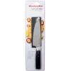 imageKitchenAid Gourmet 4 Piece Forged Triple Rivet Steak Knife Set High Carbon Japanese Steel Sharp Kitchen Knife Set 45 inch Black6Inch Chef Knife