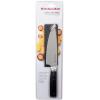 imageKitchenAid Gourmet 4 Piece Forged Triple Rivet Steak Knife Set High Carbon Japanese Steel Sharp Kitchen Knife Set 45 inch Black6Inch Chef Knife