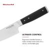 imageKitchenAid Gourmet 4 Piece Forged Triple Rivet Steak Knife Set High Carbon Japanese Steel Sharp Kitchen Knife Set 45 inch Black6Inch Chef Knife